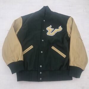 USF Bulls Varsity Jacket Mens Small Wool Letterman Maverick